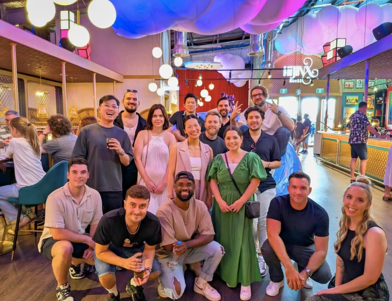 The Local Digital team on a night out together