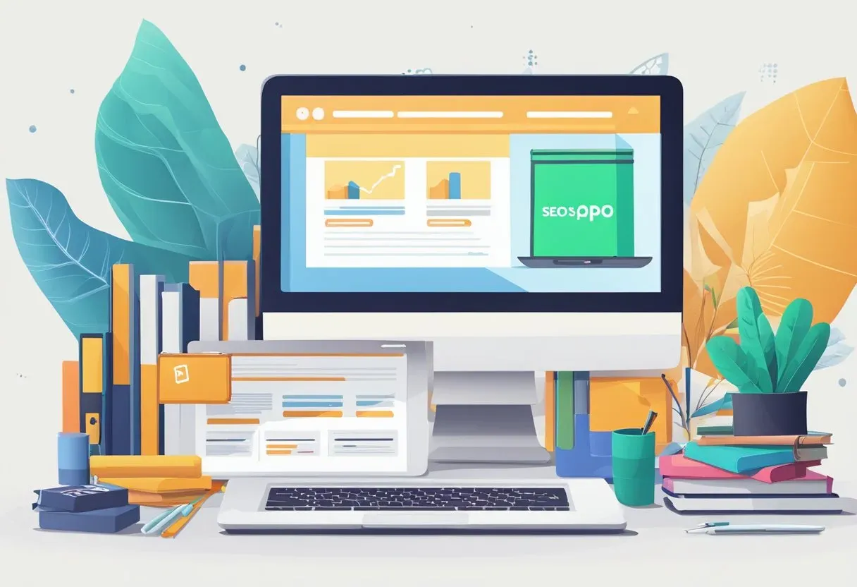 Illustration of an ecommerce dashboard with product listings